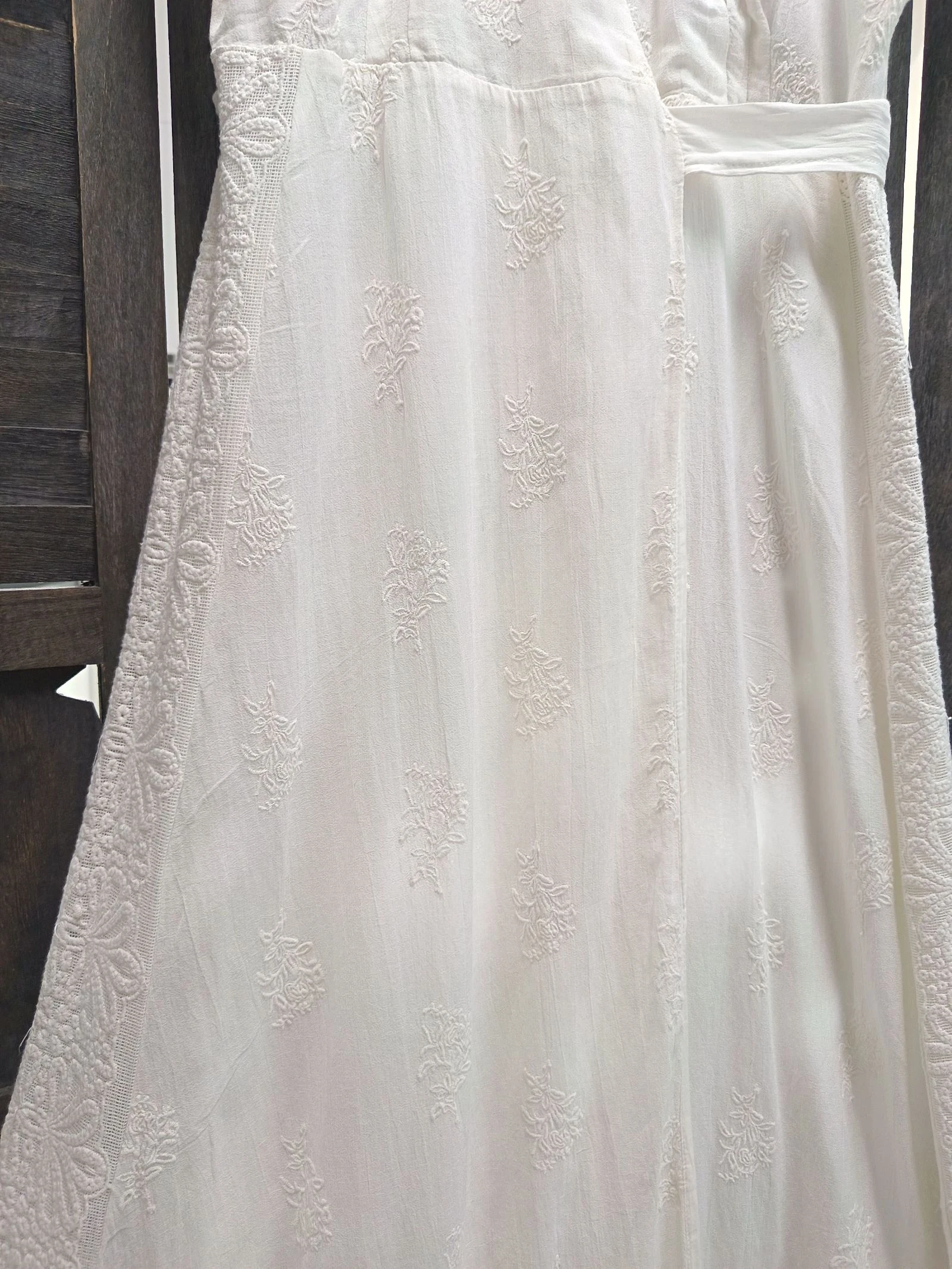 Wit Gebreid Jurkje ♡ ZARA * Maat L – photo 6